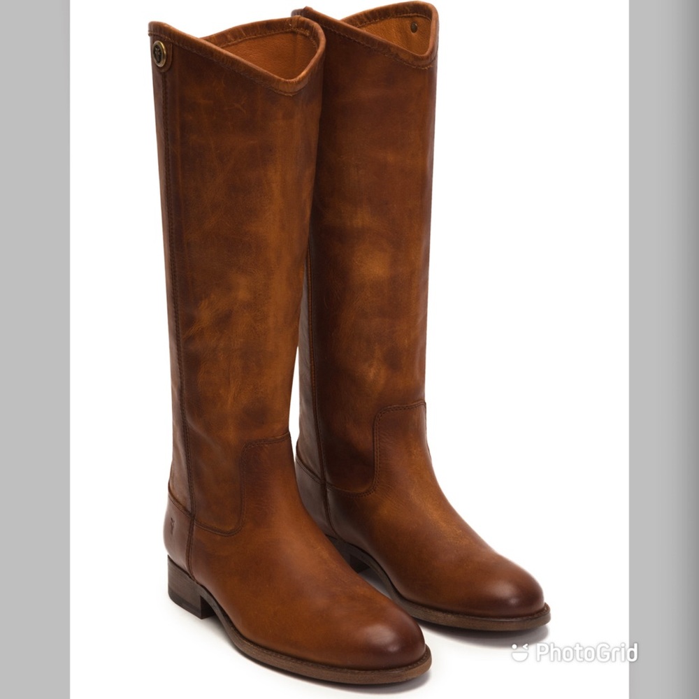 Frye Melissa Button Boot Size 8 Cognac color